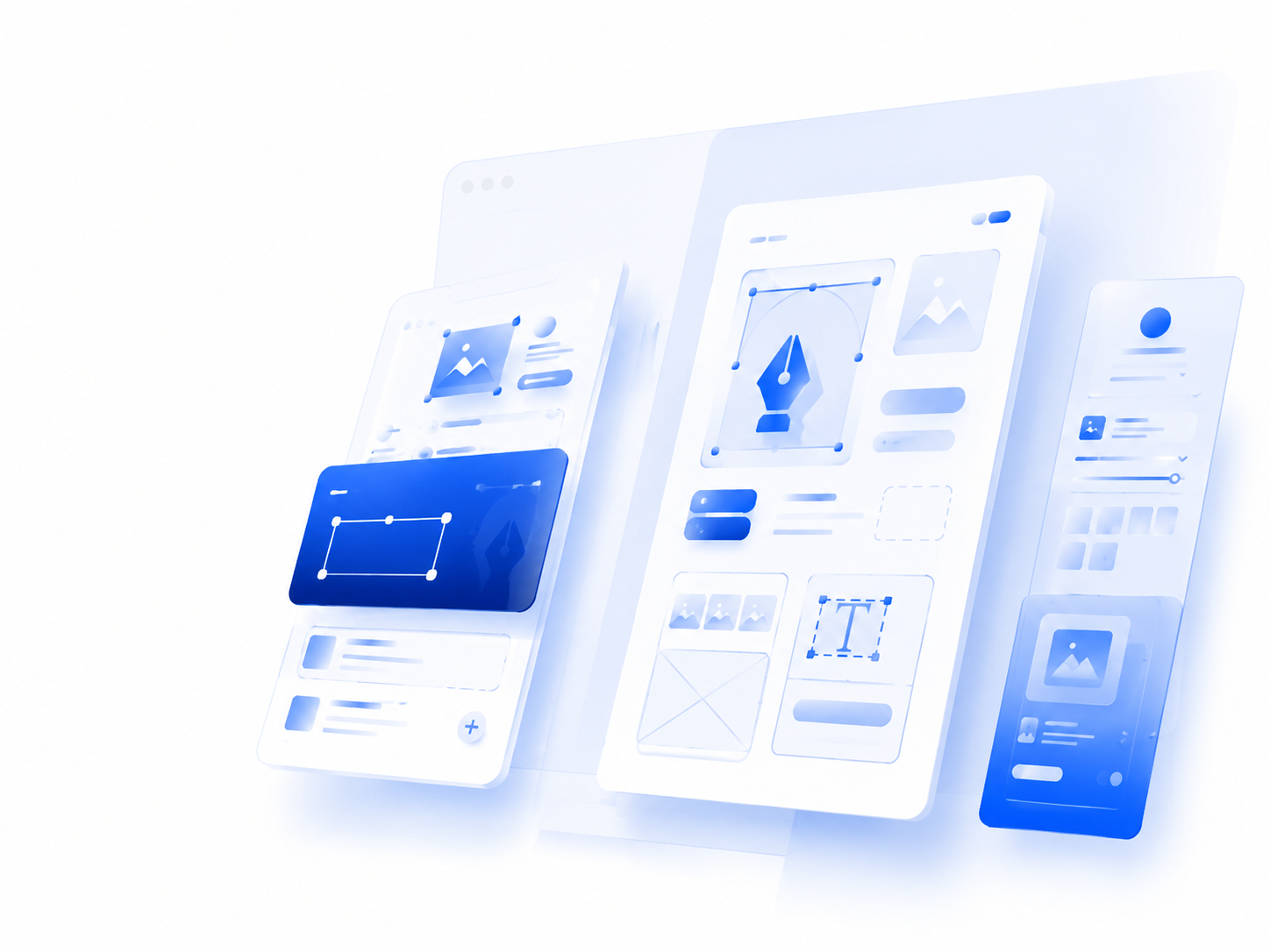 Interface design workspace illustration